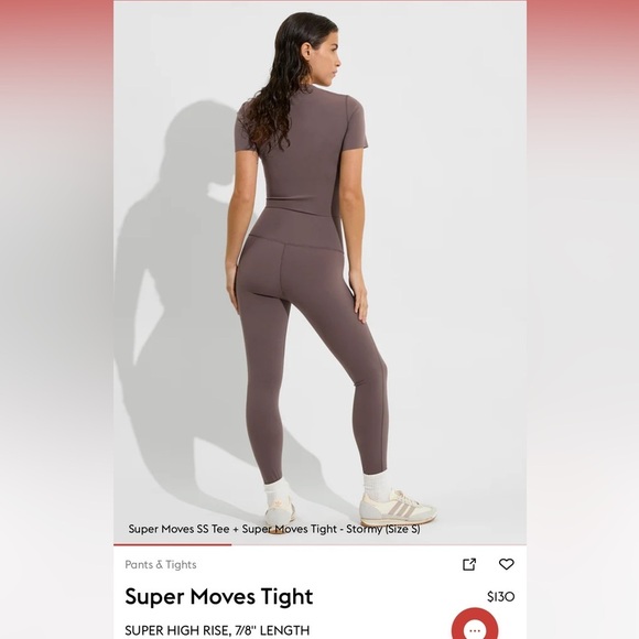 Left On Friday Super Moves Tight Super High Rise 7/8 Length Stormy Size Large - Picture 7 of 7